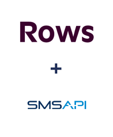 Integración de Rows y SMSAPI