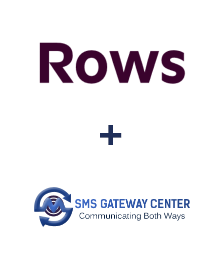 Integración de Rows y SMSGateway