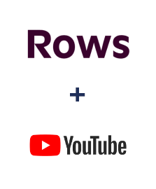 Integración de Rows y YouTube