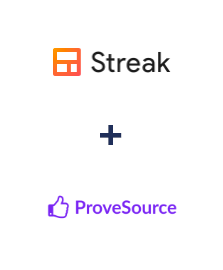 Integración de Streak y ProveSource