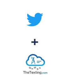 Integración de Twitter y TheTexting