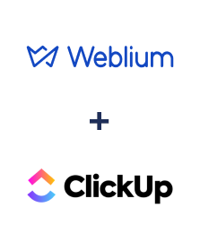 Integración de Weblium y ClickUp