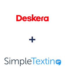 Integracja Deskera CRM i SimpleTexting