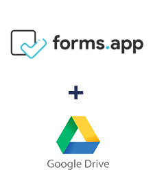 Integracja forms.app i Google Drive