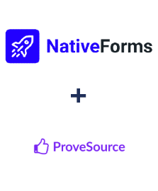 Integracja NativeForms i ProveSource