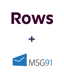 Integracja Rows i MSG91