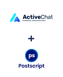 Integração de ActiveChat e Postscript