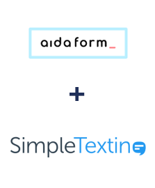 Integração de AidaForm e SimpleTexting