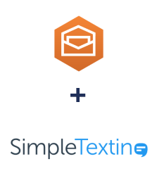 Integração de Amazon Workmail e SimpleTexting