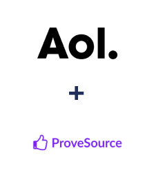 Integração de AOL e ProveSource