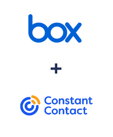 Integração de Box e Constant Contact