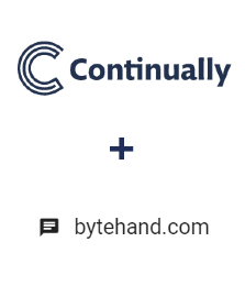 Integração de Continually e BYTEHAND Integração de Continually e BYTEHAND