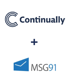 Integração de Continually e MSG91