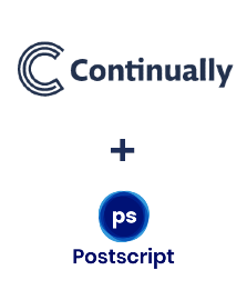 Integração de Continually e Postscript
