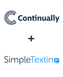 Integração de Continually e SimpleTexting