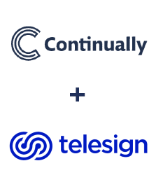 Integração de Continually e Telesign