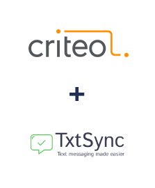 Integração de Criteo e TxtSync