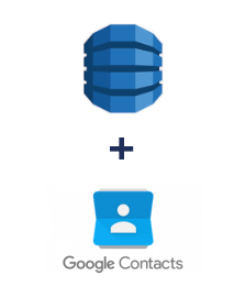 Integração de Amazon DynamoDB e Google Contacts