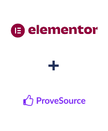 Integração de Elementor e ProveSource