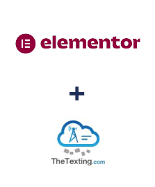 Integração de Elementor e TheTexting