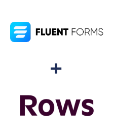 Integração de Fluent Forms Pro e Rows