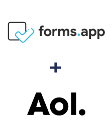 Integração de forms.app e AOL