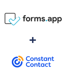 Integração de forms.app e Constant Contact