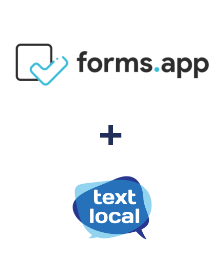 Integração de forms.app e Textlocal