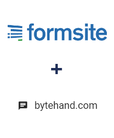 Integração de Formsite e BYTEHAND Integração de Formsite e BYTEHAND