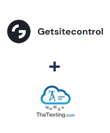 Integração de Getsitecontrol e TheTexting