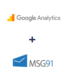 Integração de Google Analytics e MSG91