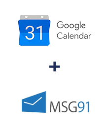 Integração de Google Calendar e MSG91