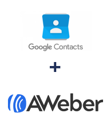 Integração de Google Contacts e AWeber