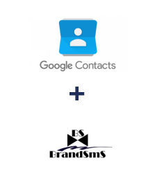 Integração de Google Contacts e BrandSMS 