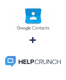 Integração de Google Contacts e HelpCrunch