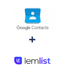 Integração de Google Contacts e Lemlist