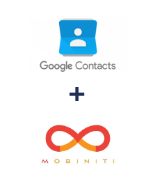 Integração de Google Contacts e Mobiniti