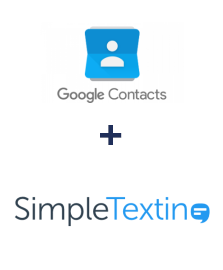 Integração de Google Contacts e SimpleTexting