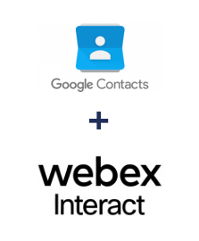 Integração de Google Contacts e Webex Interact