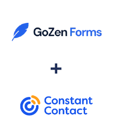 Integração de GoZen Forms e Constant Contact