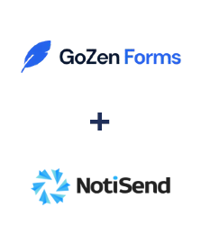 Integração de GoZen Forms e NotiSend Integração de GoZen Forms e NotiSend