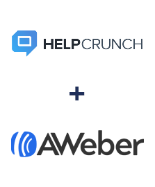 Integração de HelpCrunch e AWeber