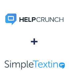 Integração de HelpCrunch e SimpleTexting