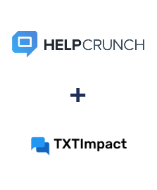 Integração de HelpCrunch e TXTImpact