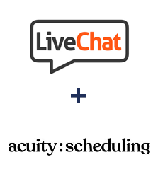 Integração de LiveChat e Acuity Scheduling