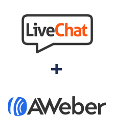 Integração de LiveChat e AWeber