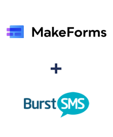 Integração de MakeForms e Burst SMS