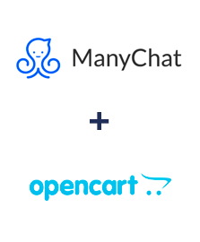 Integração de ManyChat e Opencart