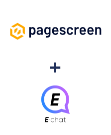 Integração de Pagescreen e E-chat