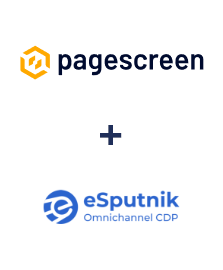 Integração de Pagescreen e eSputnik